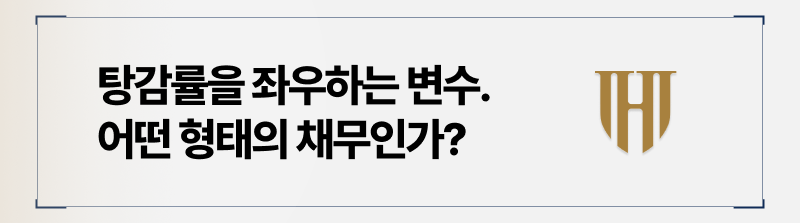 채무형태의 변수